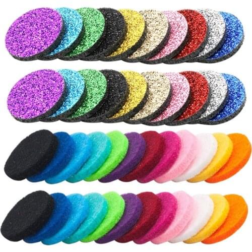 22.5mm Felt Pads for 30mm Locket Essential Oils Diffuser Locket Pads Perfume Aroma Locket Replacement Pads - Round drop shipping