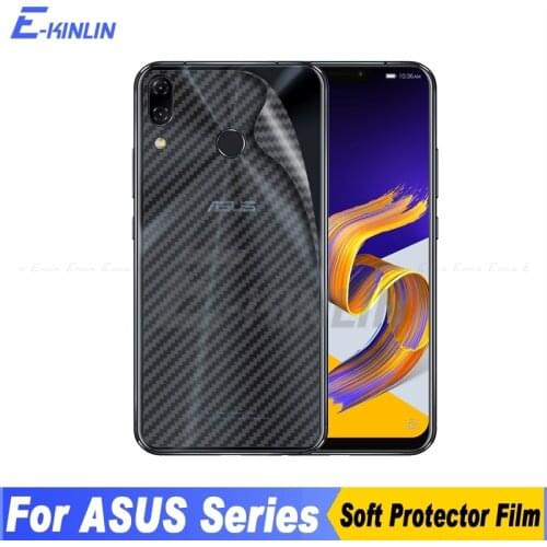 3D Carbon Fiber Back Cover Screen Protector For Asus ZenFone 5 5Z 6 7 Pro ZS670KS ZS671KS ZS630KL ZS620KL ZE620KL Sticker Film