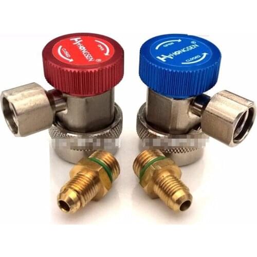 Auto AC fluoride quick connector R134a refrigerant gauge connector repair tools W034