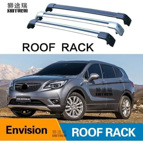 SHITURUI 2Pcs Roof bars For Buick Envision 5 Door SUV 2014 - 2017 Aluminum Alloy Side Bars Cross Rails Roof Rack Luggage Carrier