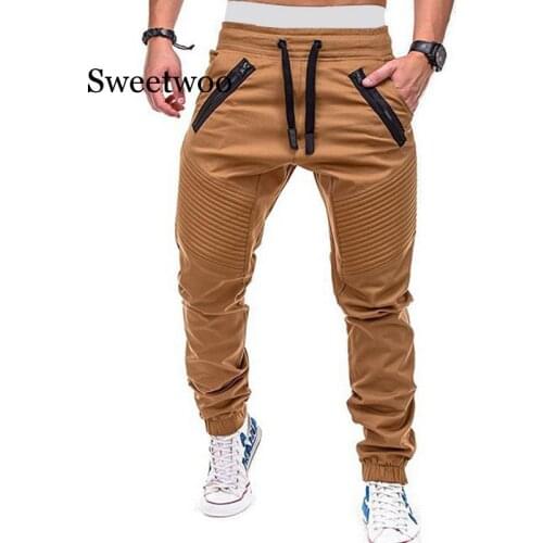 Mens pants hip hop joggers cargo pants streetwear men trousers casual fashions military pants