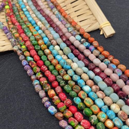 Loose Natural Stone Beads Irregular Colorful Crushed Stones Semi-finished Jewelry Beads Bracelet Necklace Accessories 5x7mm