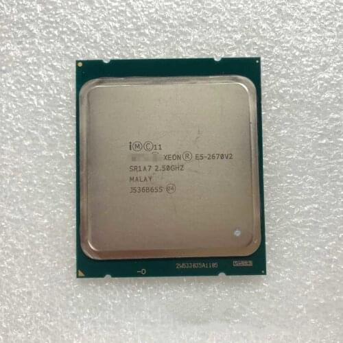 CPU For Xeon Processor E5 2670 V2 22nm 10 Cores 20 Threads 2.50GHz 25M Cache LGA2011