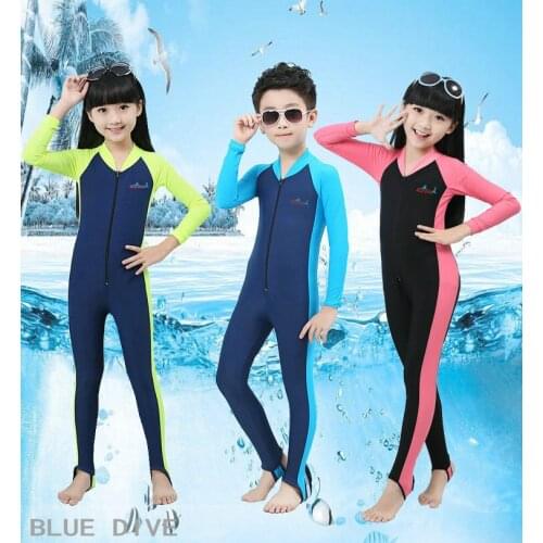 Childrens diving suit, one-piece sun protection suit, anti-UV, jellyfish clothing
