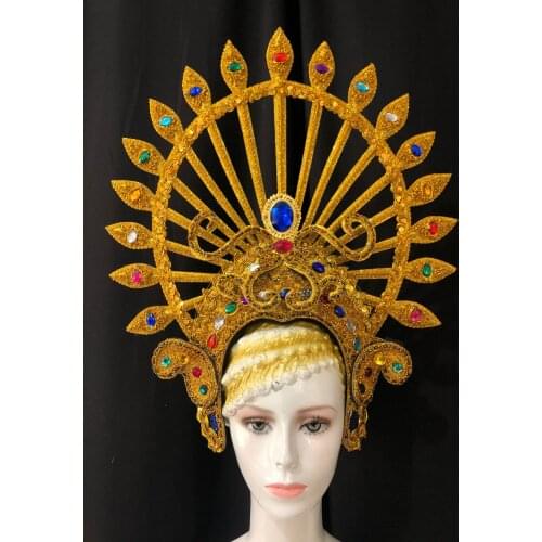 Latin dance Samba accessories Fashion exquisite headdress feathers Delicate dance shows accessories