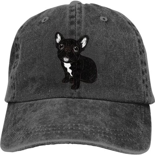 Summer Cap Sun Visor Cute Brindle Frenchie Puppy Hip Hop Caps French Bulldog Pet Dog Lover Cowboy Hat Peaked Hats