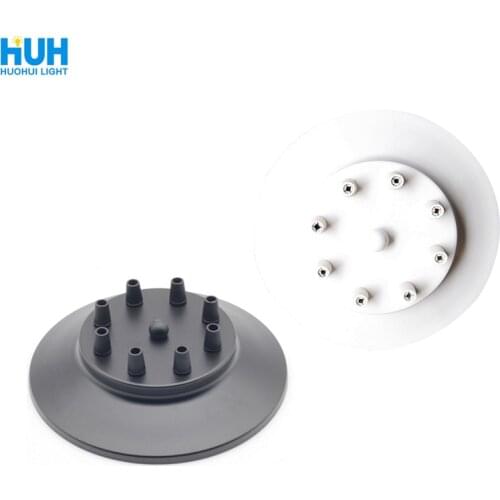 Retro Dining Room Chandelier Ceiling Lamp Ceiling Black And White 3-14 Head Disc Flower Lighting Accessories ceiling plate