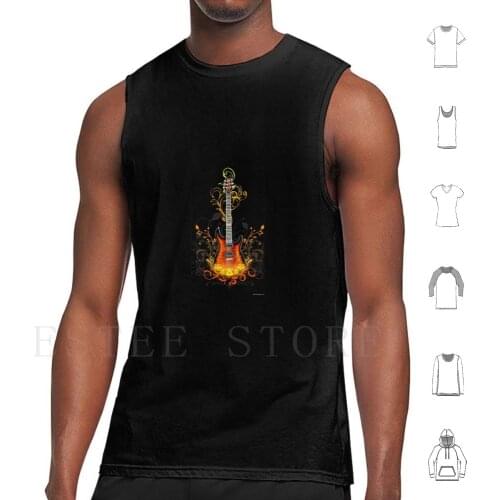 Musical Instrument Gitar Art Tank Tops Vest Musical Instrument Music Music Lover Gitar Lover Instrument Lover Playing