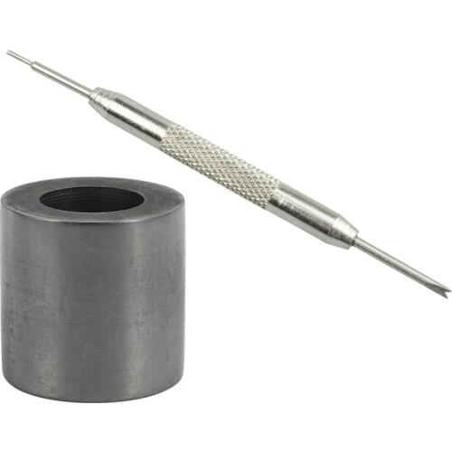 Watch Strap Band Spring Bar Link Pin Remover with 1Pcs Pure Graphite Crucible Cup Propane Torch Melting 25 x 25mm