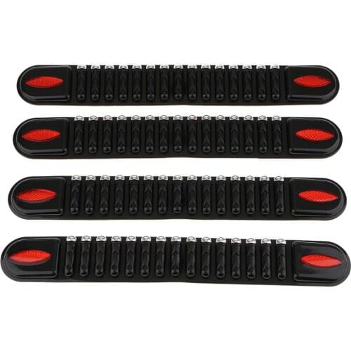 4X Auto Anti-collision Front Rear Bullet Strip Bumper Protector