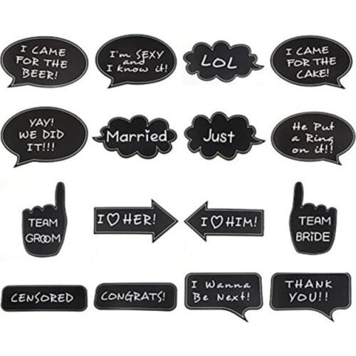 Photograph props married team bride groom wedding party decoration photo booth bridal shower wedding decoration