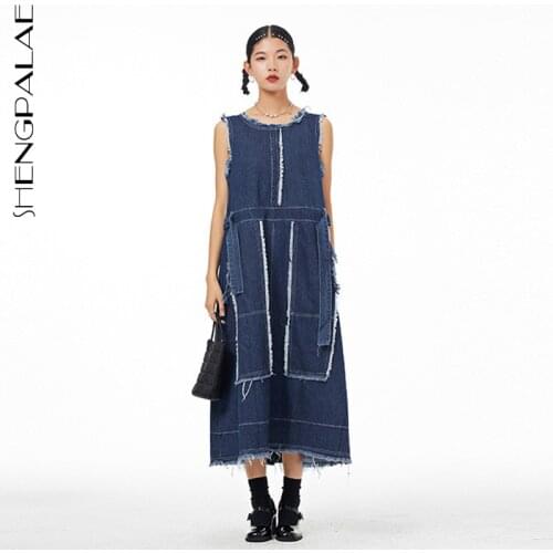 Модные джинсовые платья Shengpalae China At AliExpress