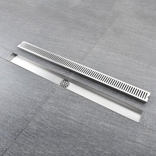 Stainless Steel Waste Grates Floor Drains Bathroom Shower Long Drainage Floor Drain Cover Stopper Bathroom Drain Hair Catcher