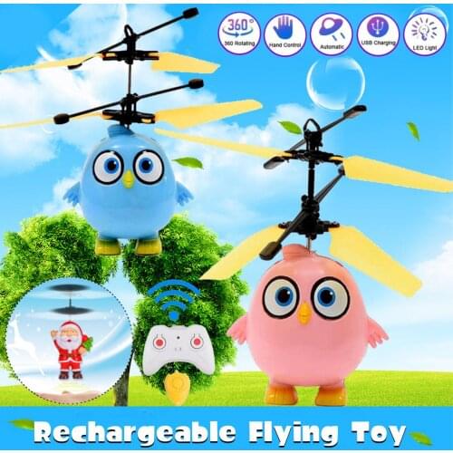 Intelligent Hand Sensing Flying Robot Toys Kids Electronic Aircraft Suspension Toys For Child Smart Pet Action RC Robot Toy USB