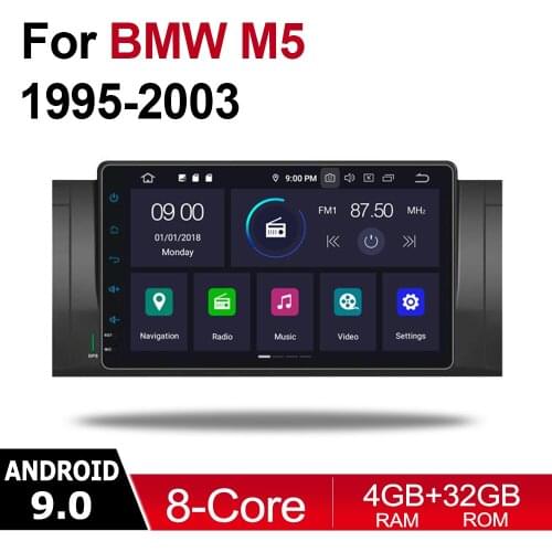2 din Android 9.0 Octa Core 4GB RAM Car DVD For BMW M5 1995~2003 GPS Radio BT WIFI Navi MAP Multimedia player system HD screen