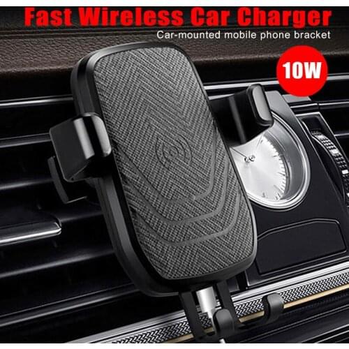 360 Degree Car Wireless Charger For Samsung Mobile Phone Charger Wireless Charging For iPhone XR XS Max Car Mount Holder