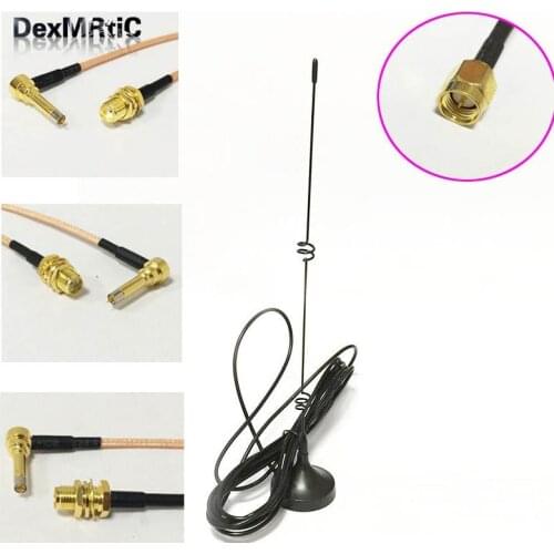 4G 3G GSM antenna 6dbi high gain magnetic base with 3meters cable SMA male +SMA Female to MS156 RG316 Pigtail Cable 15CM