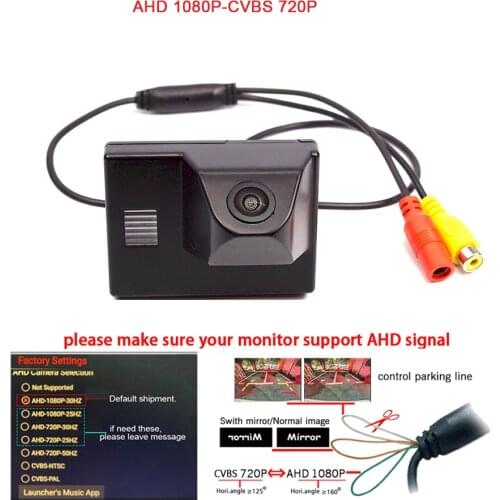 HD Car Rear View camera reverse backup parking assistance for Toyota Land Cruiser LC100 LC120 4500 4700