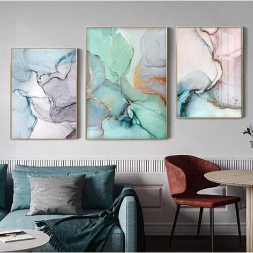 Watercolor Nordic Poster Canvas Prints Wall Art Pictures For Living Room Modern Home Decor Modern Paintings Colorful Abstract