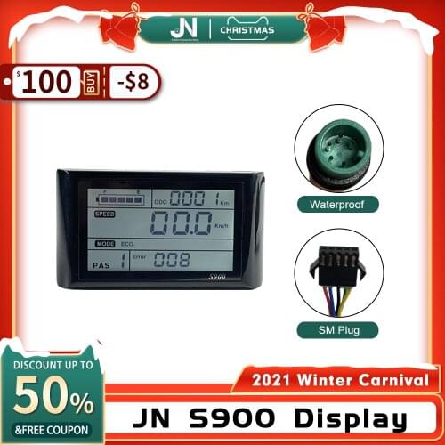 Ebike JN 24V36V 48V LCDS900 Display With Julet Waterproof Connector For JN Controller Elecrtic Bicycle Hub Motor Conversion Kit