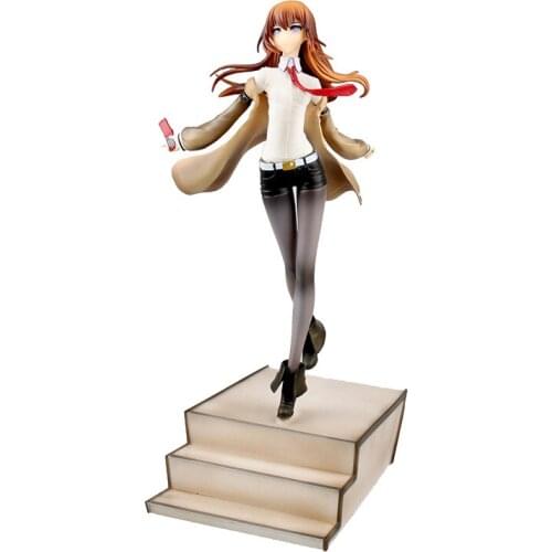 STEINS GATE GK Makise Kurisu Model Action Figure Anime PVC 25CM Sxey Girl Statue Collection Toy For Kid Desktop Decoration Figma