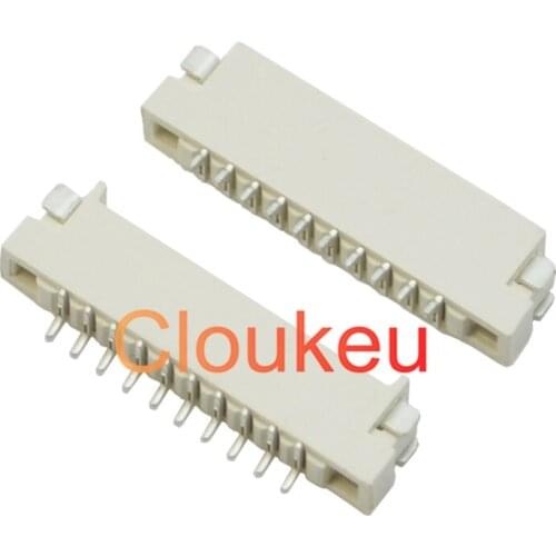 FPC socket connector FFC flexible cable connector spacing 1.0mm-6P H1.5 double-sided horizontal patch