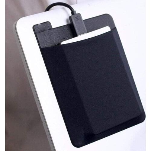 Mintiml Newly Adhesive Laptop Back Storage Bag Mouse Digital Hard Drive Laptop Accessories Organizer Pouch Bag