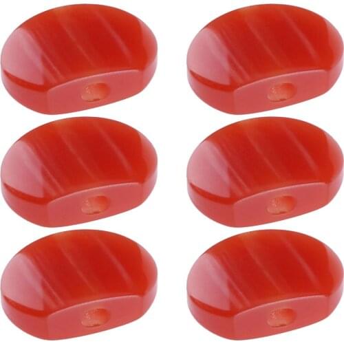 6PCS/Lot Resin Jade Red Acrylic Oval Electric Guitar Tuning Pegs Tuners Machine Head Replacement Button Knob Handle Cap Dropship