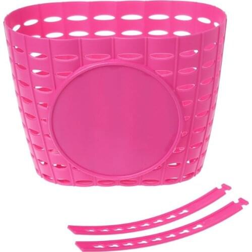 Bicycle Basket Hollow Children Bike Tricycle Scooter Storage Front Handlebar Plastic Carrier Cycling Kids Riding Shopping