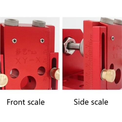 X7YF 9mm/0.35In Woodworking Puncher Jig Kit Tools Aids, Screwdriver Angle Drill Guide Set for Woodworking