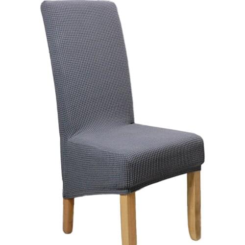 New Style Polyester Stretchable XL Size High Back Dining Chair Covers Wedding Banquet Hotel Armless Seat Cover Slipcover