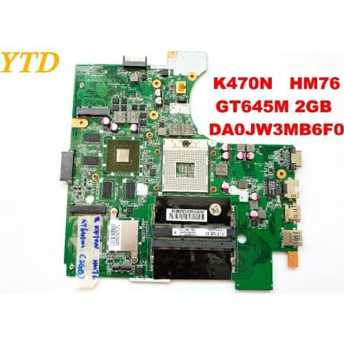Original for Hasee K470N laptop motherboard K470N HM76 GT645M 2GB DA0JW3MB6F0 tested good free shipping connectors