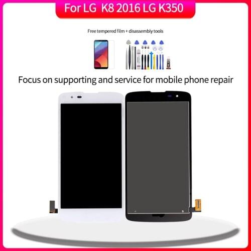 Original Display For LG K8 2016 LG K350 Touch Screen Digitizer Assembly For LG K8 2016 LG K350 LCD Replacement With Free Tools