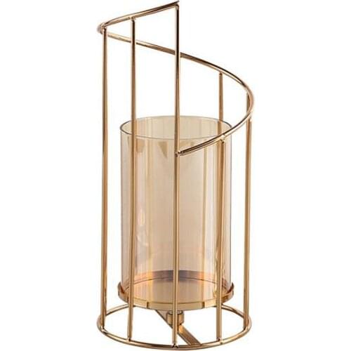 Wrought Iron Candle Holder Decorative Dining Table Geometric Centerpiece Ins INS Nordic Style Home Decoration Candlestick