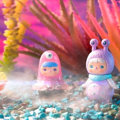 POPMARTS Blind Box Pucky Space babies Series Kawaii Figure Doll Collection Decoration Cute Anime Model Toy Gifts For Adult Kids