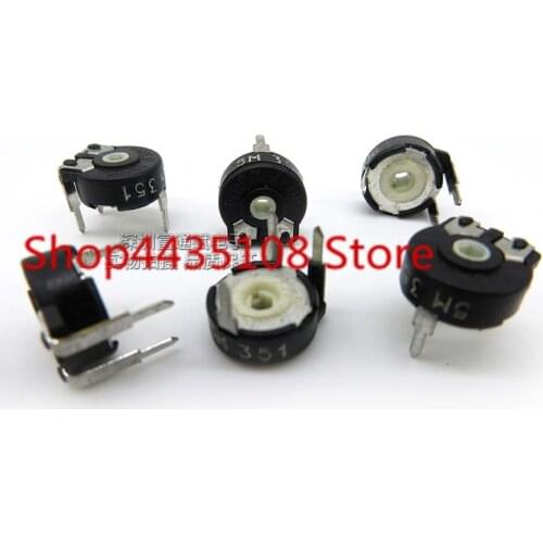 10pcs original for Spain PIHER MEGGITT adjustable resistance PT10 lap potentiometer / 5M horizontal hexagonal hole