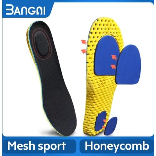 3ANGNI Silicone Gel Foot Heel Cup Insoles For Shoes Ortholite EVA Foam Shoe Pads Arch Support Insert Cushion For Wemen Men Heel