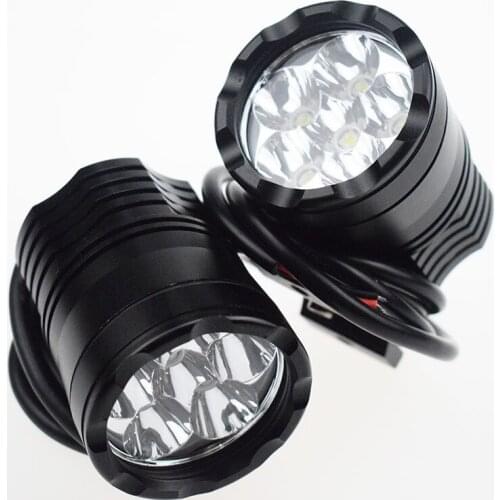 LDDCZENGHUITEC 2X Motorcycle LED Headlight For U2 Chips 30W Waterproof Spot Head Lamp Fog Light Moto Accessories 12V 6000K/W