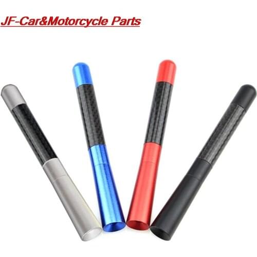 Universal Car Auto FM AM Radio Antenna Aerial Aluminum Alloy Carbon Fiber 4.7"