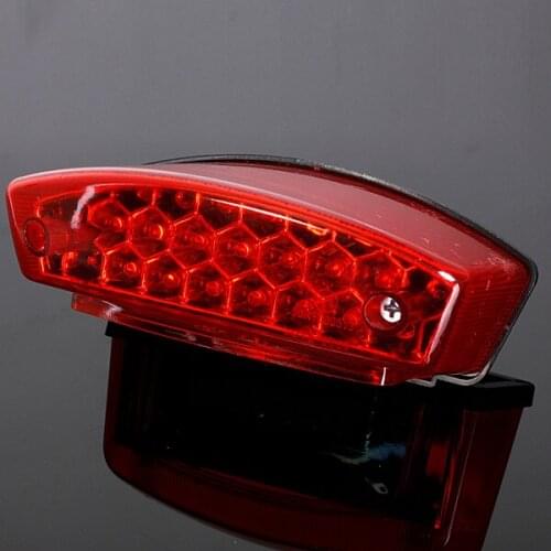 Motorcycle Tail Light Universal Motorbike Accessories 21 LED Rear Brake Light Lamp For Honda Suzuki ATV Dirt Bike