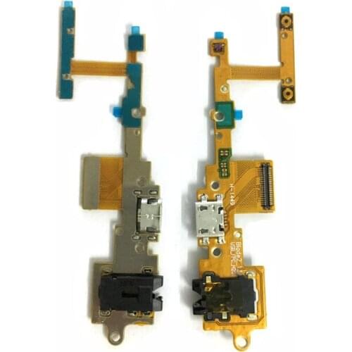 USB Charging Port Dock Connector Flex Cable For Lenovo Yoga Tablet 2 Pro 1380F Earphone Headphone Jack Audio Flex Cable