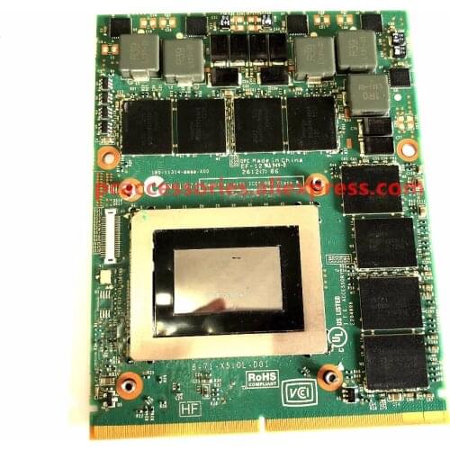 GTX580 M GTX580M GTX 580M 2GB GDDR5 MXM 3.0B Video Graphics Card for Alienware M17x R2 R3 R4 i7-2820QM Gaming Notebook PC