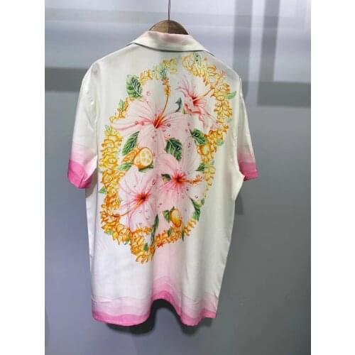 W0991 Fashion Mens Shirts 2021 Runway Luxury famous Brand European Design party style Mens Clothing