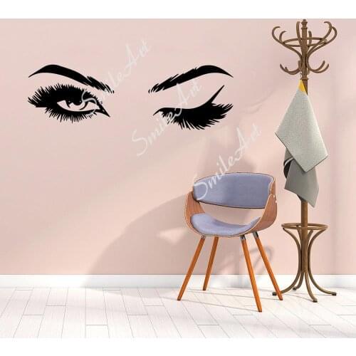 Fun Eyelash Home Decor Wall Stickers For Home Decor Living Room Bedroom Decoration Accessories
