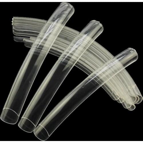 10 Pcs Square Full Cover Acrylic Gel Polish French Special Long Salon False Nail Tips 3 Colors Manicure DIY Art Fake Nails Set