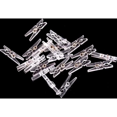 20pcs Small Clothes Pegs For Photo Clips Clothespin Paper Craft Decoration Clips Pegs Mini Size Plastic Clips