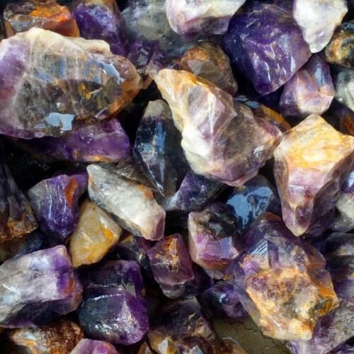 3-5cm Natural Bulk Raw Stone South Africa Dark Amethyst Irregular Rock Chakra Healing Specimen Collection Garden Decor