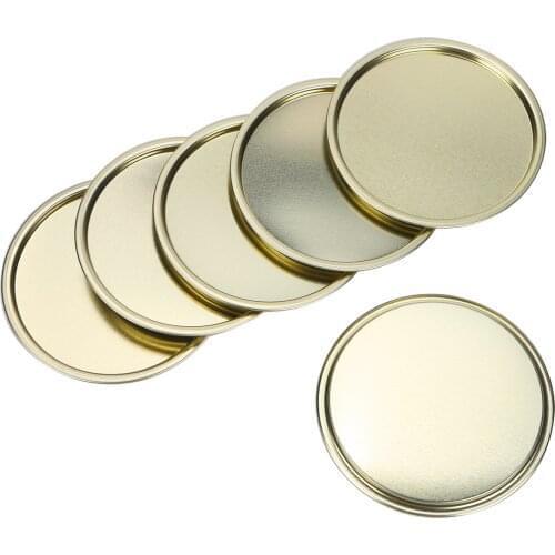 6 Candle Holder Plates Durable Round Metal Incense Candles Trays Wedding Birthday Spa Table Decoration Crafts Home Party Favors