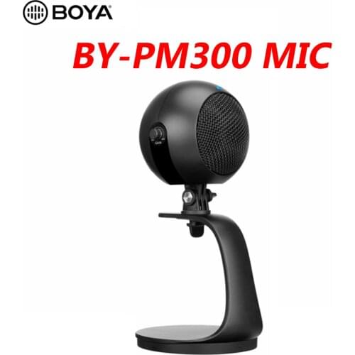 BOYA BY-PM300 Profession USB Microphone Mic for PC Computer Desktop Live Singing Recording Conference Room Pointing Radio