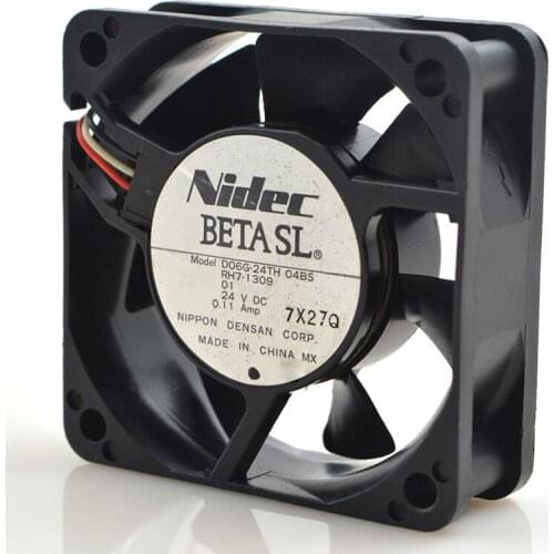 FOR Nidec D06G-24TH04BS 6020 6CM 24V 0.11a Printer Inverter / Power cooling Fan